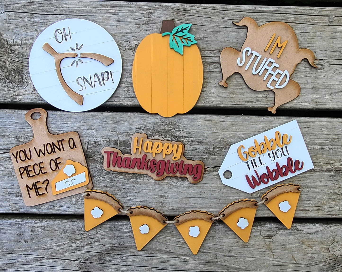 Thanksgiving Tiered Tray Set