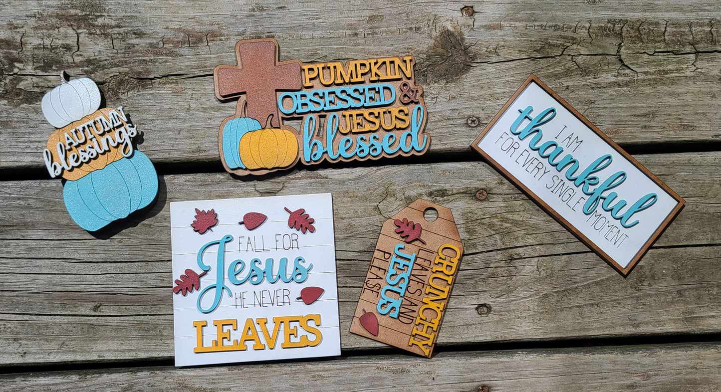 Fall for Jesus Tiered Tray Set