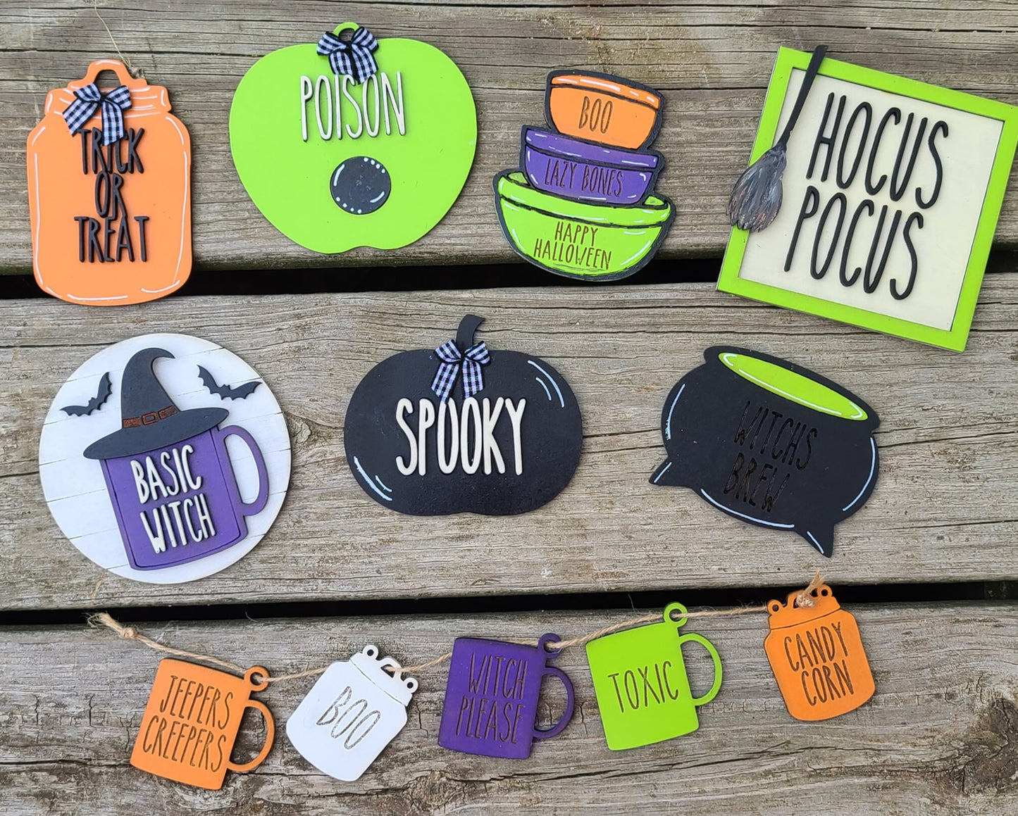 Halloween Tiered Tray Set