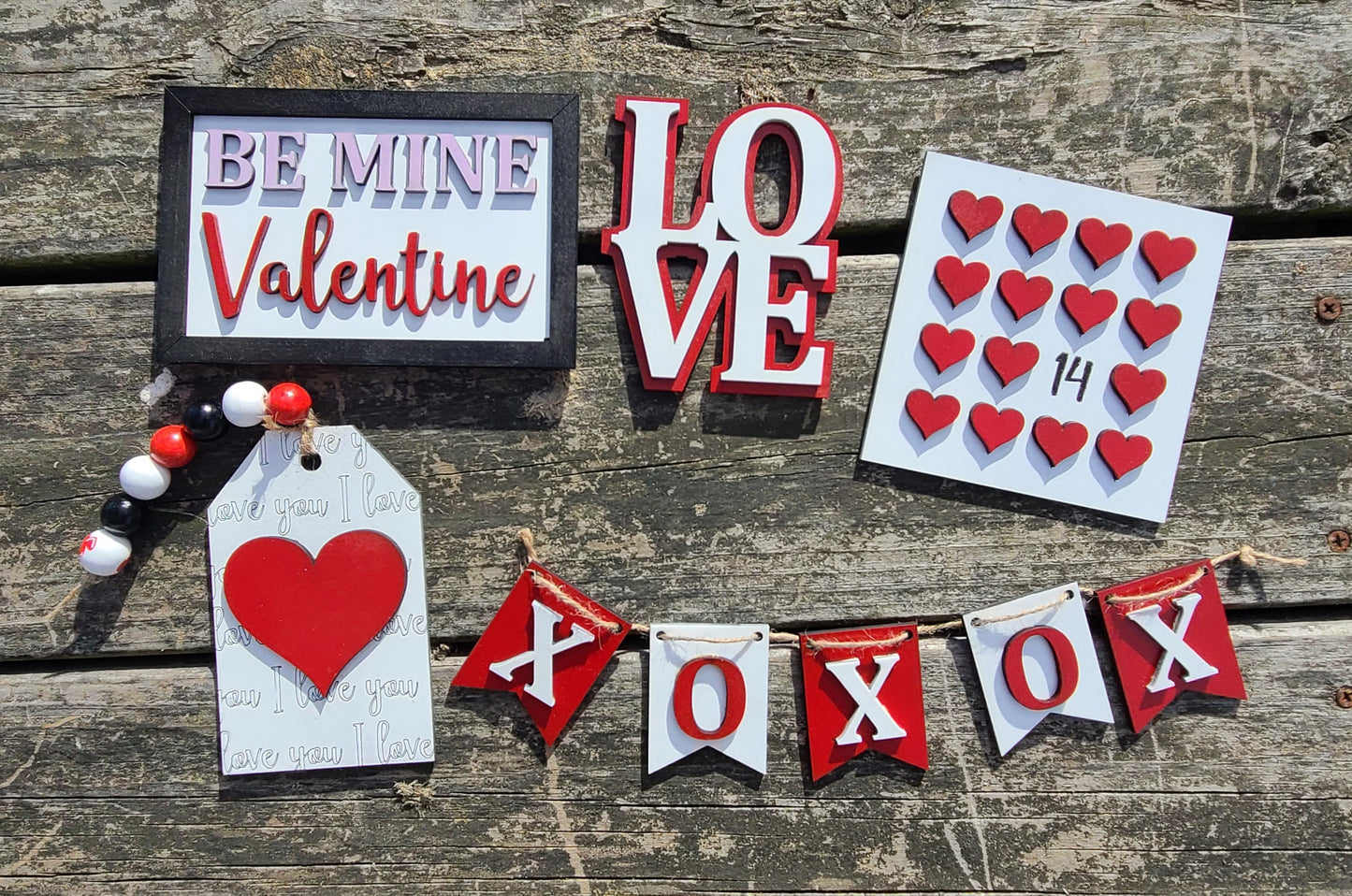 Be Mine Valentine Tiered Tray Set
