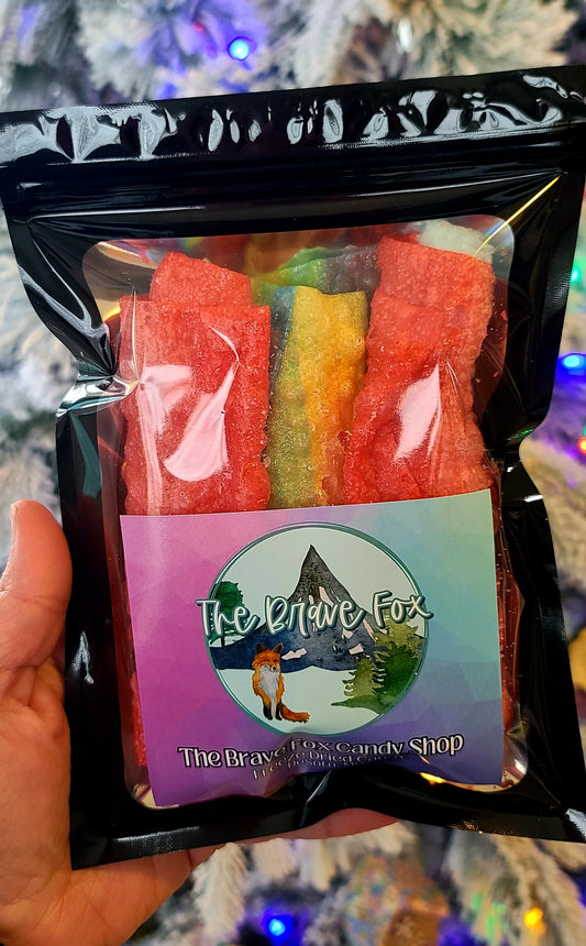 Freeze Dried Fruit Roll Ups with Cotton Candy
