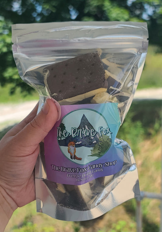 Freeze Dried Vanilla Ice Cream Sandwiches