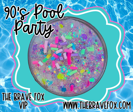 90s Pool Party Hair Glitter