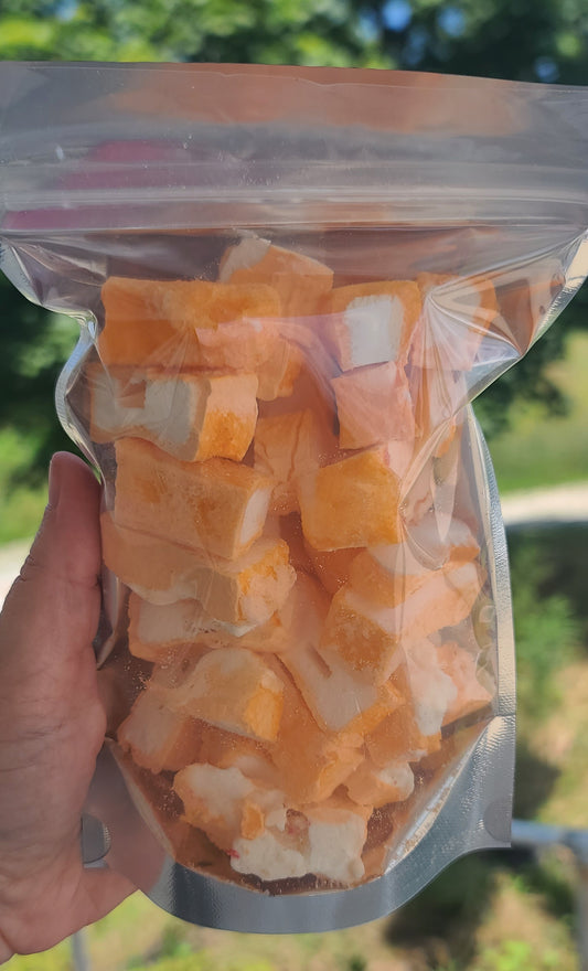 Freeze Dried Orange Creamsicle Ice Cream Bars