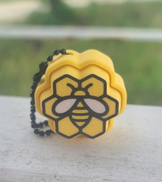 3d Printed Bee Clicker Keychain
