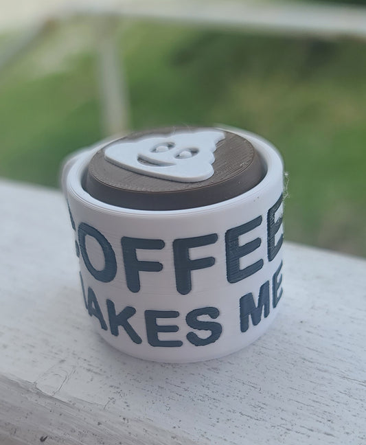 3d Printed Coffee Makes Me Poop Clicker