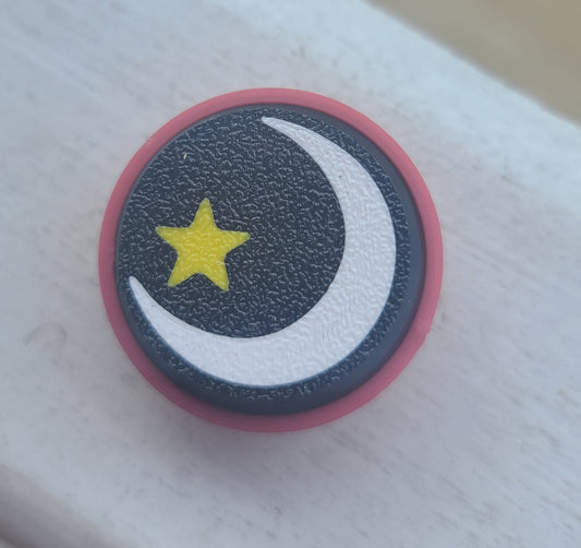 3d Printed Star and Moon Clicker
