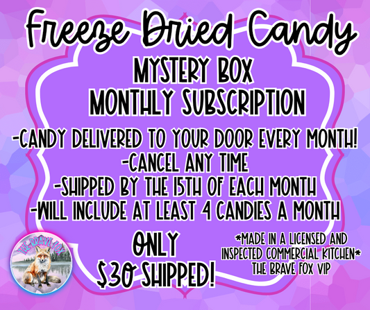 Freeze Dried Candy Monthly Subscription Box