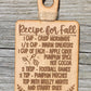 Recipe for Fall Sign