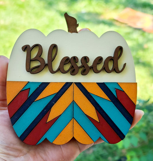 Barn Quilt Mini Pumpkin