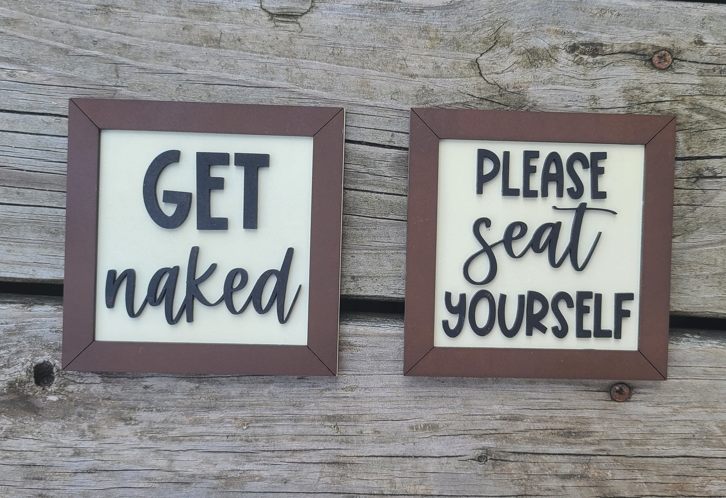 Bathroom Sign Set