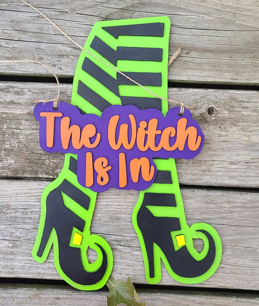 The Witch is in Door Hanger