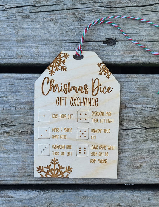 Christmas Dice Gift Exchange Game