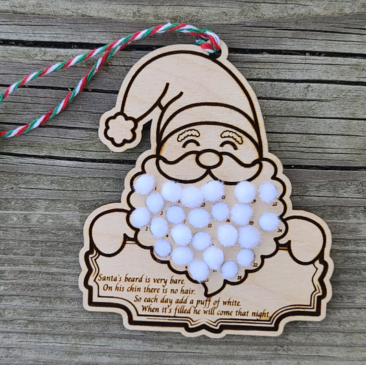 Santa Advent Calendar Ornament