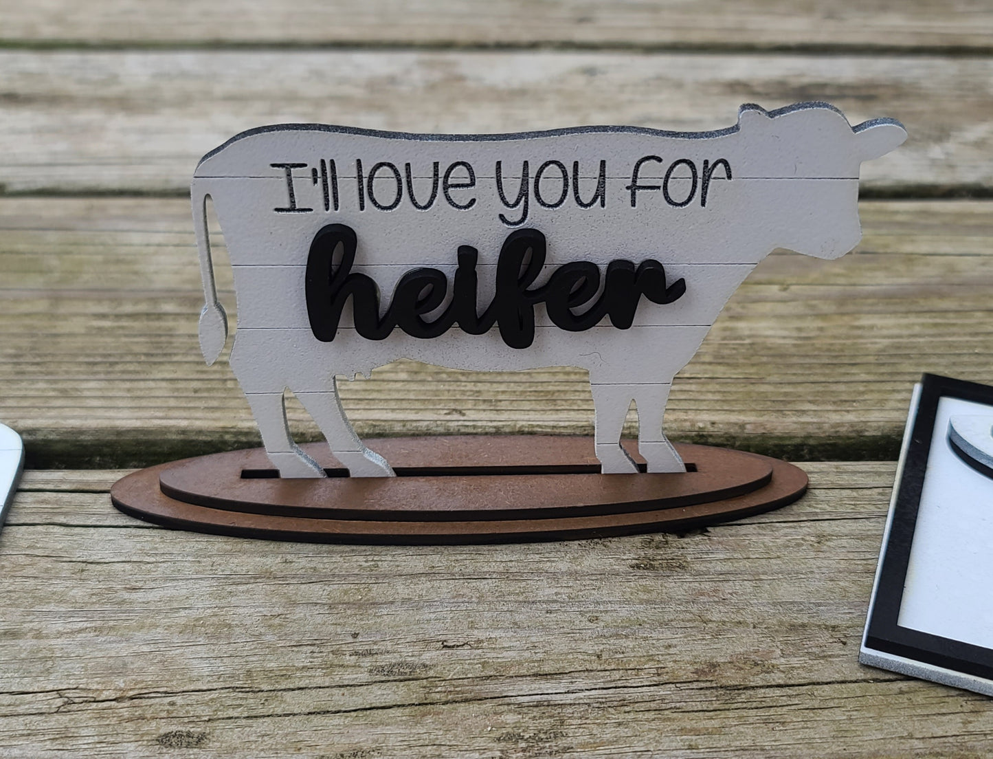 I'll Love You for Heifer Tiered Tray Set